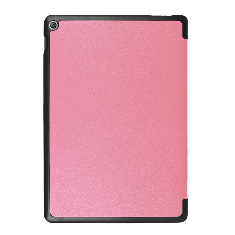 Tri-fold Leather Case Shell with Stand for Asus Zenpad 10 Z301MFL /Z301ML - Pink-3