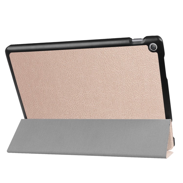 Tri-fold Leather Case Accessory with Stand for Asus Zenpad 10 Z301MFL /Z301ML - Rose Gold-5