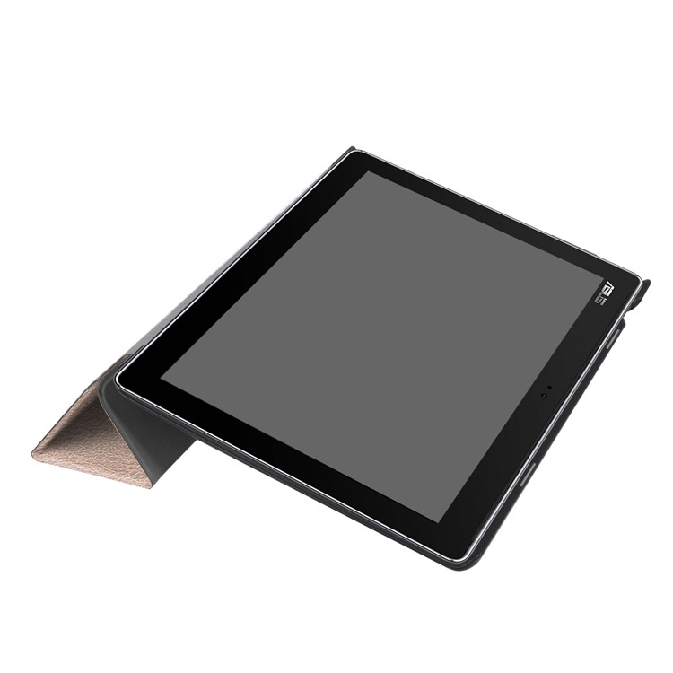 Tri-fold Leather Case Accessory with Stand for Asus Zenpad 10 Z301MFL /Z301ML - Rose Gold-6