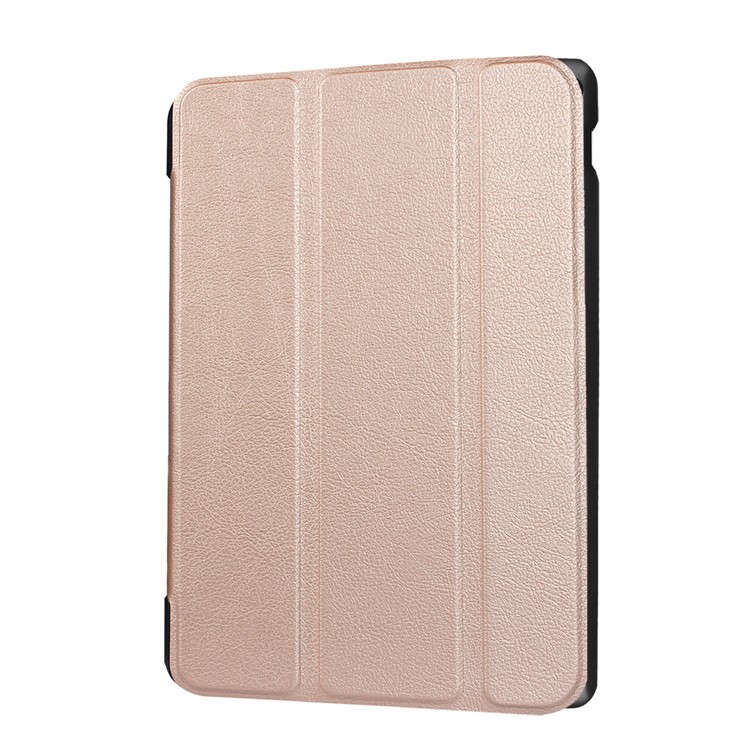 Tri-fold Leather Case Accessory with Stand for Asus Zenpad 10 Z301MFL /Z301ML - Rose Gold-7