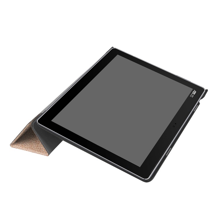 Tri-fold Stand Leather Cover Case for Asus Zenpad 10 Z301MFL /Z301ML - Gold-6