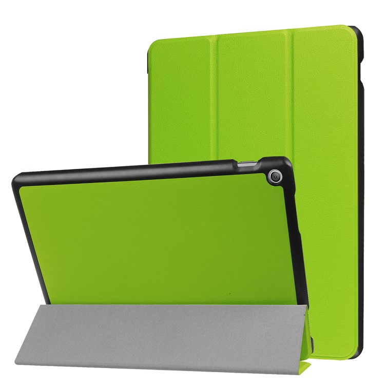 Tri-fold Leather Tablet Casing with Stand for Asus Zenpad 10 Z301MFL /Z301ML - Green-1