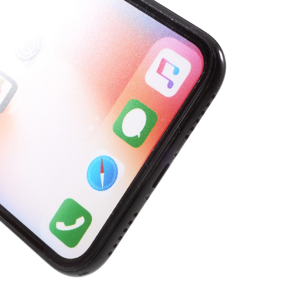 1:1 Scale Dummy Display Phone Non-real Replica Model for iPhone X - Colorful Screen / Black-9