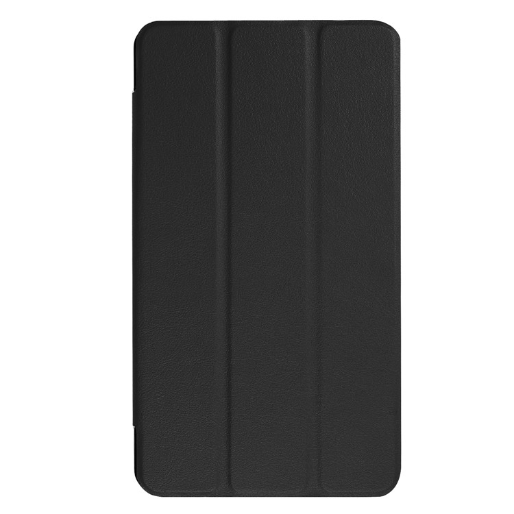 PU Leather Tri-fold Stand Flip Cover Case for Acer Iconia one7 B1-790 - Black-2