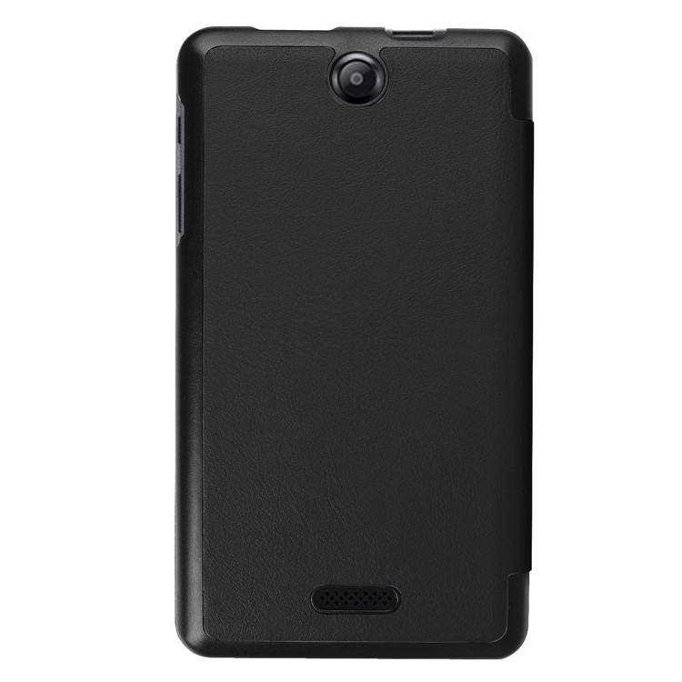 PU Leather Tri-fold Stand Flip Cover Case for Acer Iconia one7 B1-790 - Black-3