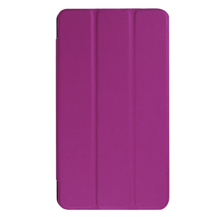 PU Leather Tri-fold Stand Folio Case for Acer Iconia one7 B1-790 - Purple-2
