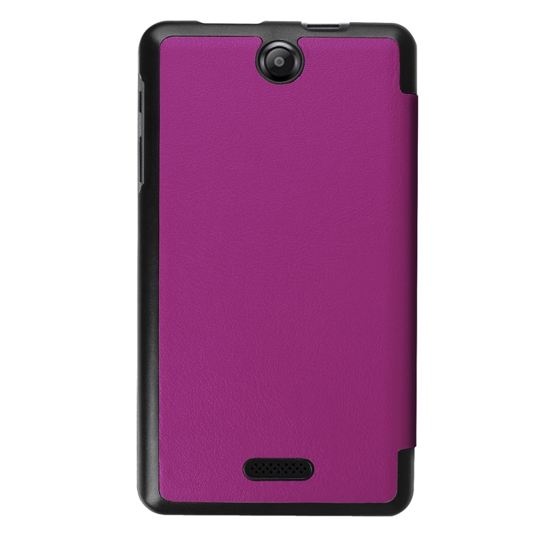 PU Leather Tri-fold Stand Folio Case for Acer Iconia one7 B1-790 - Purple-3