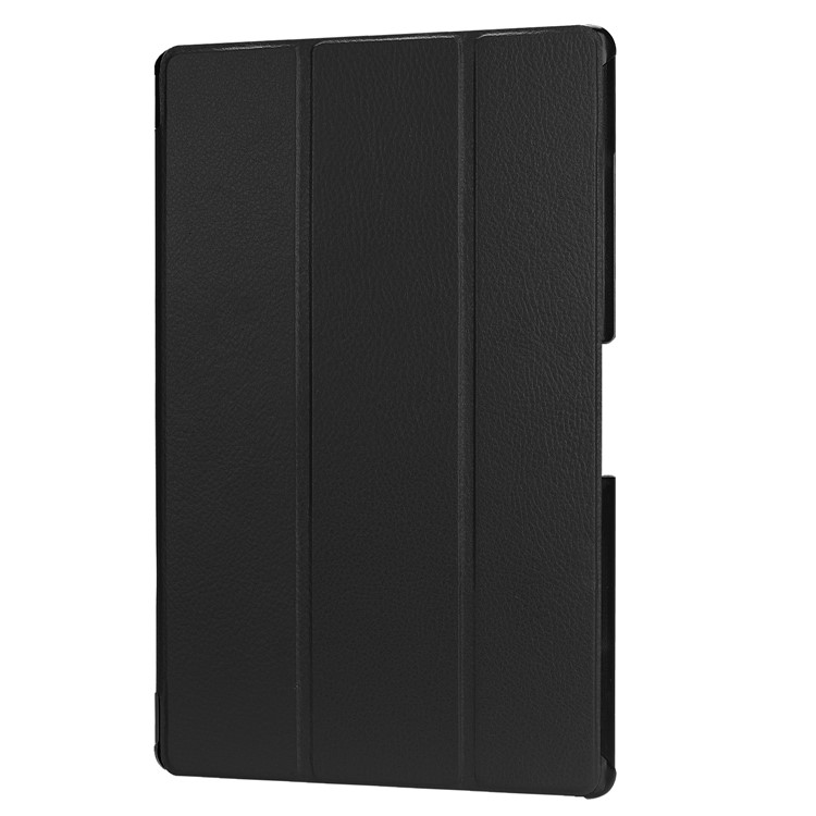 Tri-fold Stand Leather Tablet Case for Acer Iconia One 10 A3-A50 - Black-7