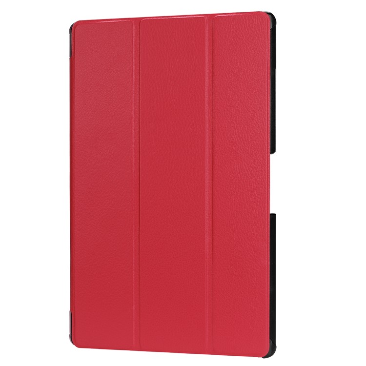 Tri-fold Stand Leather Tablet Cover for Acer Iconia One 10 A3-A50 - Red-7