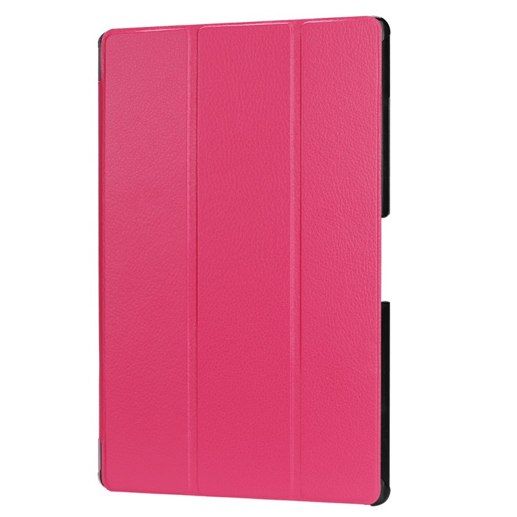 Tri-fold Stand Leather Tablet Shell for Acer Iconia One 10 A3-A50 - Rose-7