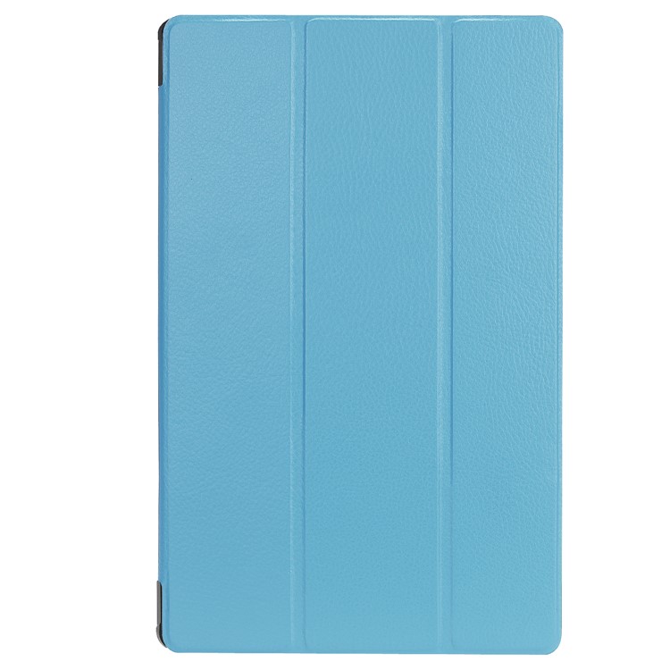 Tri-fold Stand Leather Tablet Protective Casing for Acer Iconia One 10 A3-A50 - Baby Blue-2