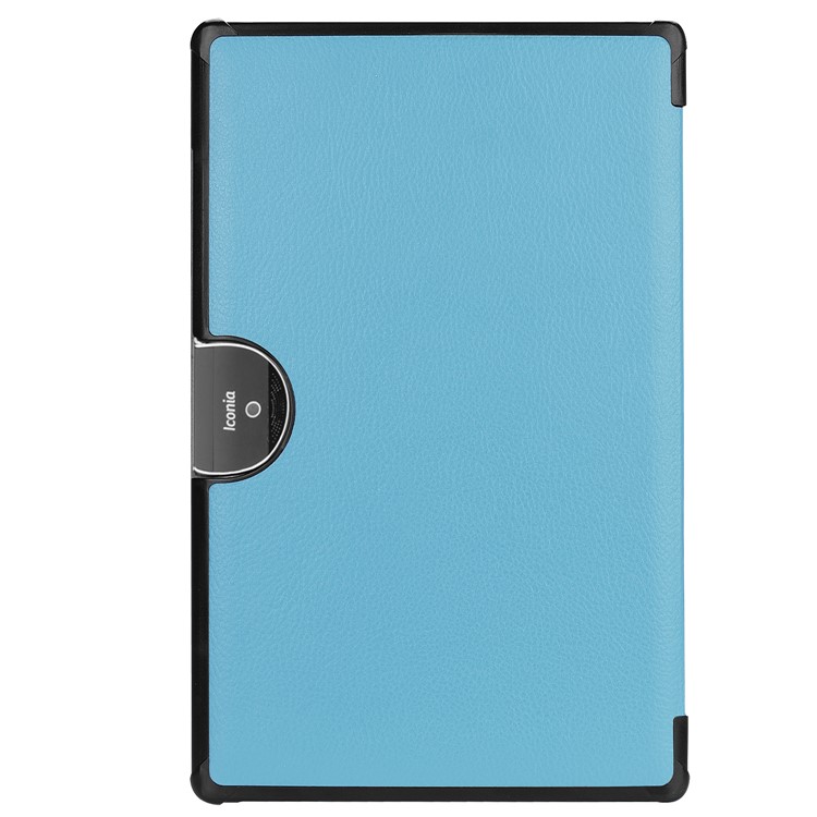Tri-fold Stand Leather Tablet Protective Casing for Acer Iconia One 10 A3-A50 - Baby Blue-3