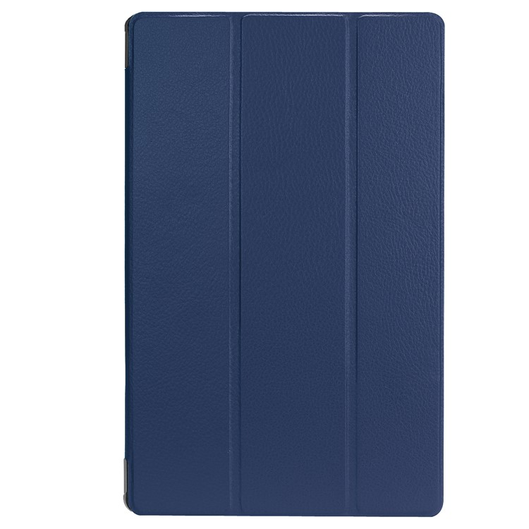 Tri-fold Stand Leather Tablet Protective Cover for Acer Iconia One 10 A3-A50 - Dark Blue-2
