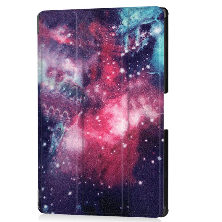 Pattern Printing Leather Tri-fold Stand Tablet Casing for Acer Iconia One 10 A3-A50 - Starry Sky-2