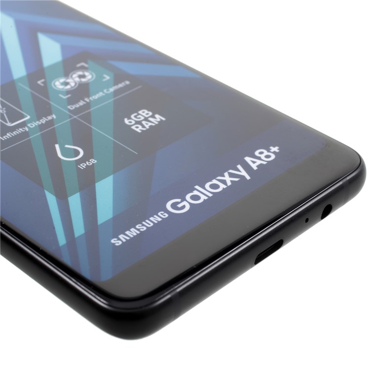 Fake Non-working Colored Screen Dummy Replica Model for Samsung Galaxy A8+ (2018) - Black-10