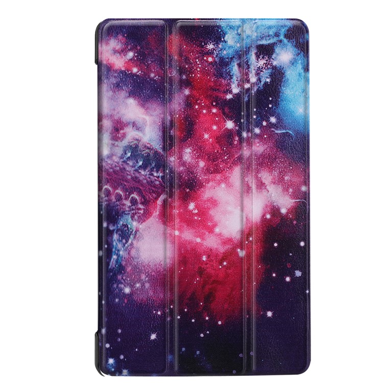 Pattern Printing Tri-fold Stand Leather Protector Cover for Acer Iconia One 8 B1-860 - Universe-2