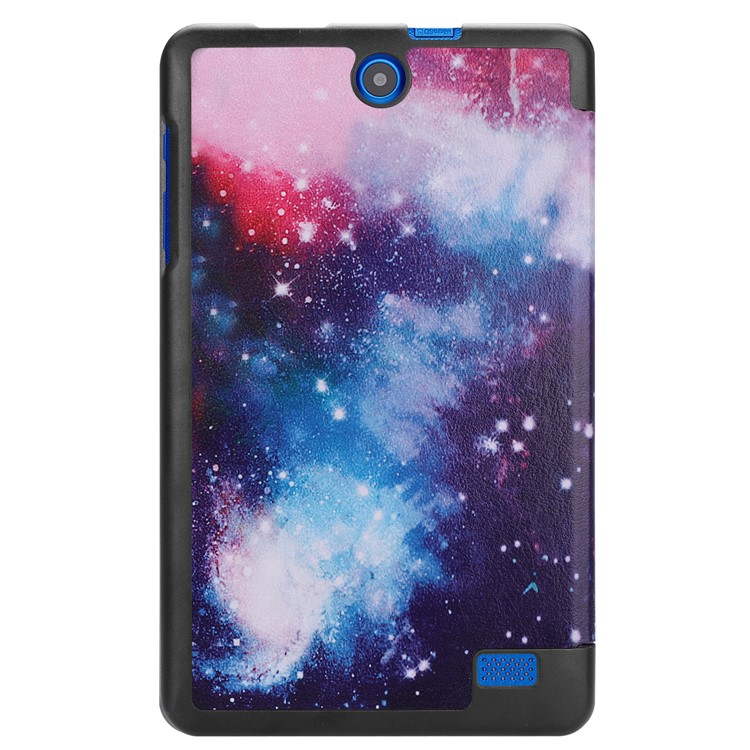 Pattern Printing Tri-fold Stand Leather Protector Cover for Acer Iconia One 8 B1-860 - Universe-3