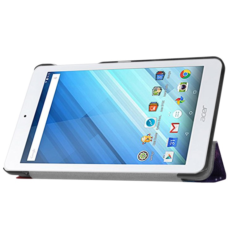 Pattern Printing Tri-fold Stand Leather Protector Cover for Acer Iconia One 8 B1-860 - Universe-5