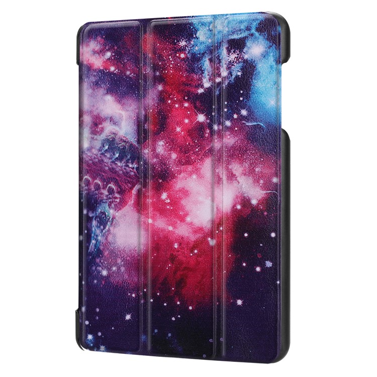 Pattern Printing Tri-fold Stand Leather Protector Cover for Acer Iconia One 8 B1-860 - Universe-7