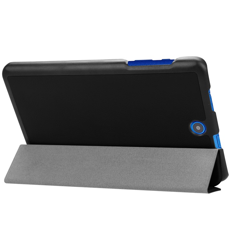 Tri-fold Stand PU Leather Case for Acer Iconia One 8 B1-860 - Black-6