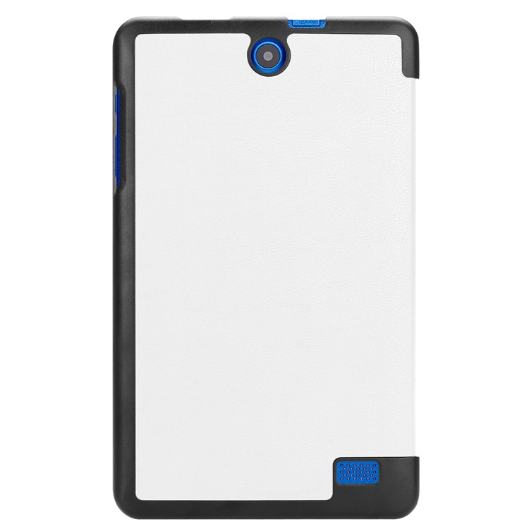 Tri-fold Stand PU Leather Cover for Acer Iconia One 8 B1-860 - White-3