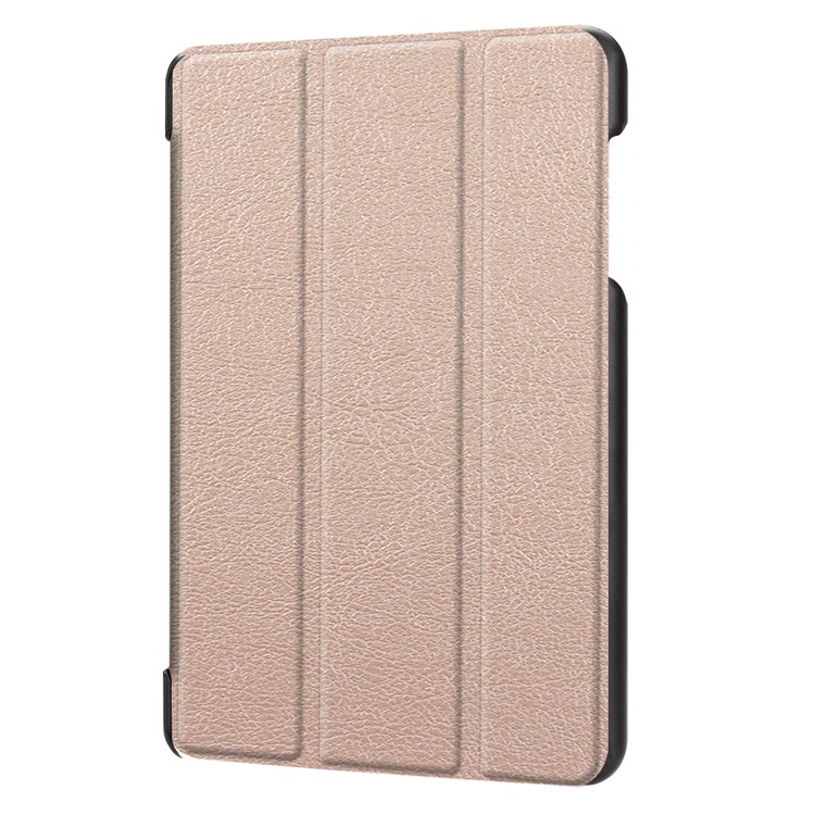 Tri-fold Stand PU Leather Protection Shell for Acer Iconia One 8 B1-860 - Rose Gold-4