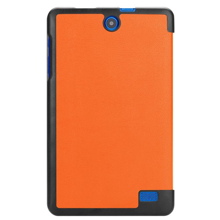 PU Leather Tri-fold Stand Cover for Acer Iconia One 8 B1-860 - Orange-3