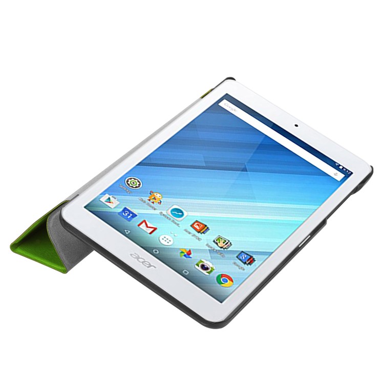 PU Leather Tri-fold Stand Shell for Acer Iconia One 8 B1-860 - Green-4