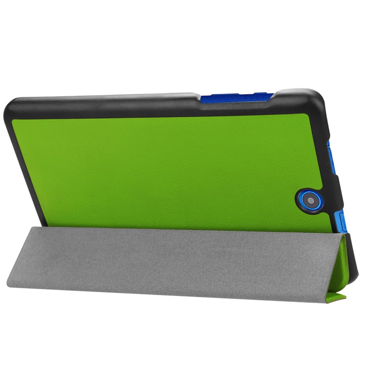 PU Leather Tri-fold Stand Shell for Acer Iconia One 8 B1-860 - Green-6