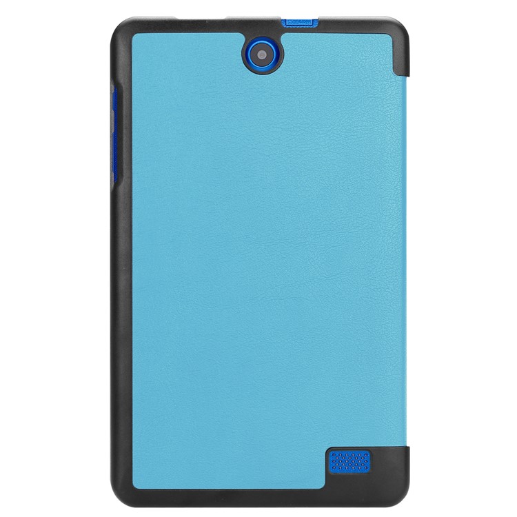 Tri-fold Stand Leather Tablet Case for Acer Iconia One 8 B1-860 - Baby Blue-3