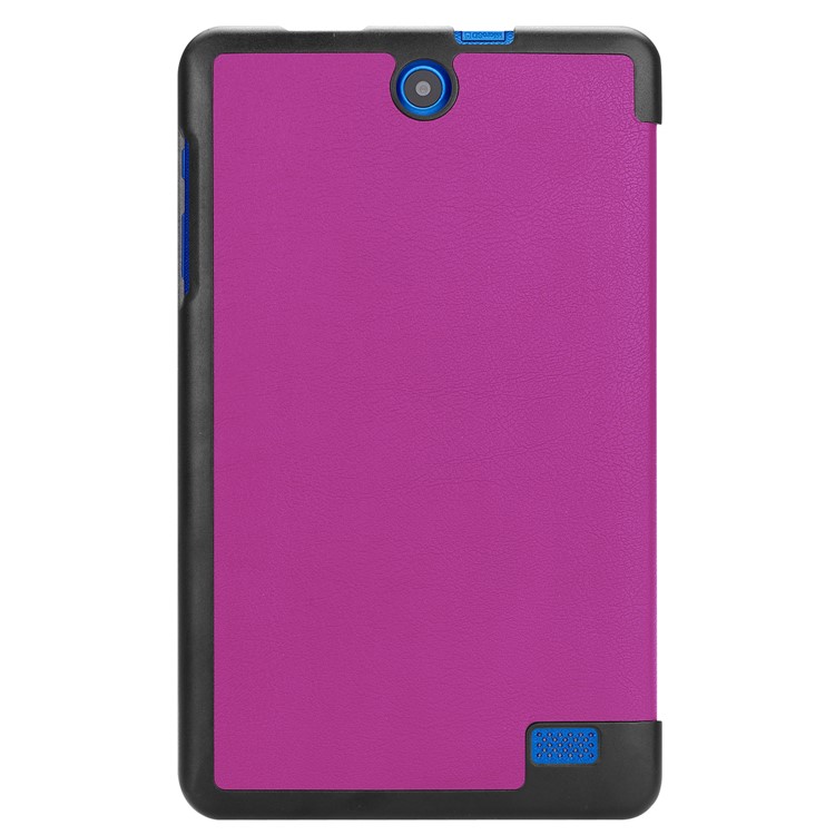 Tri-fold Stand PU Leather Tablet Shell for Acer Iconia One 8 B1-860 - Purple-3