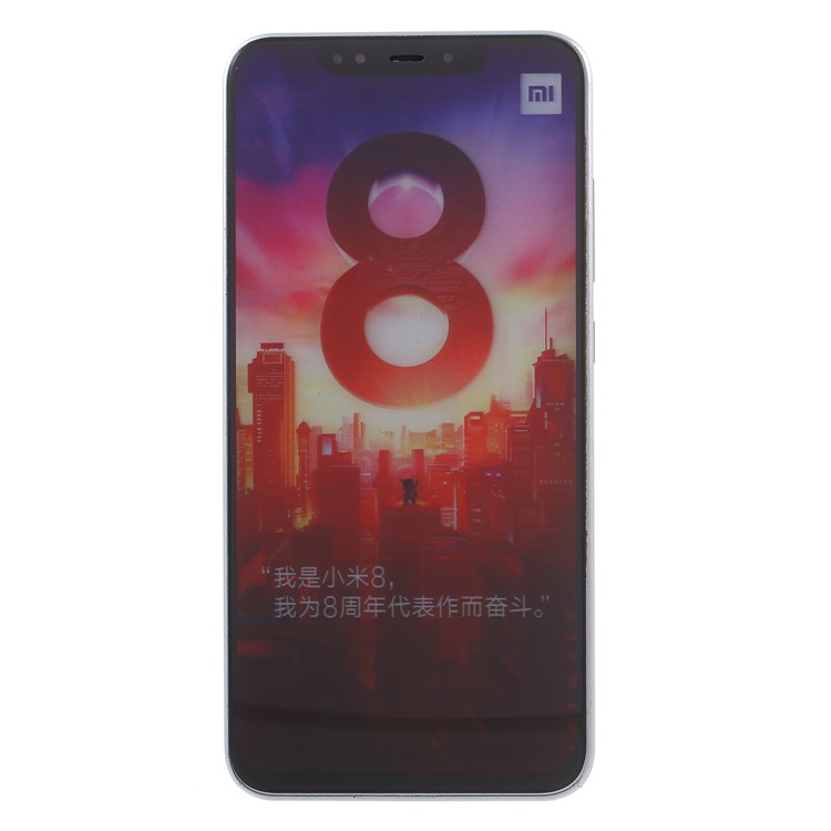 1: 1 Replica Model Colored Screen Dummy Phone for Xiaomi Mi 8 (6.21-inch) - White-2