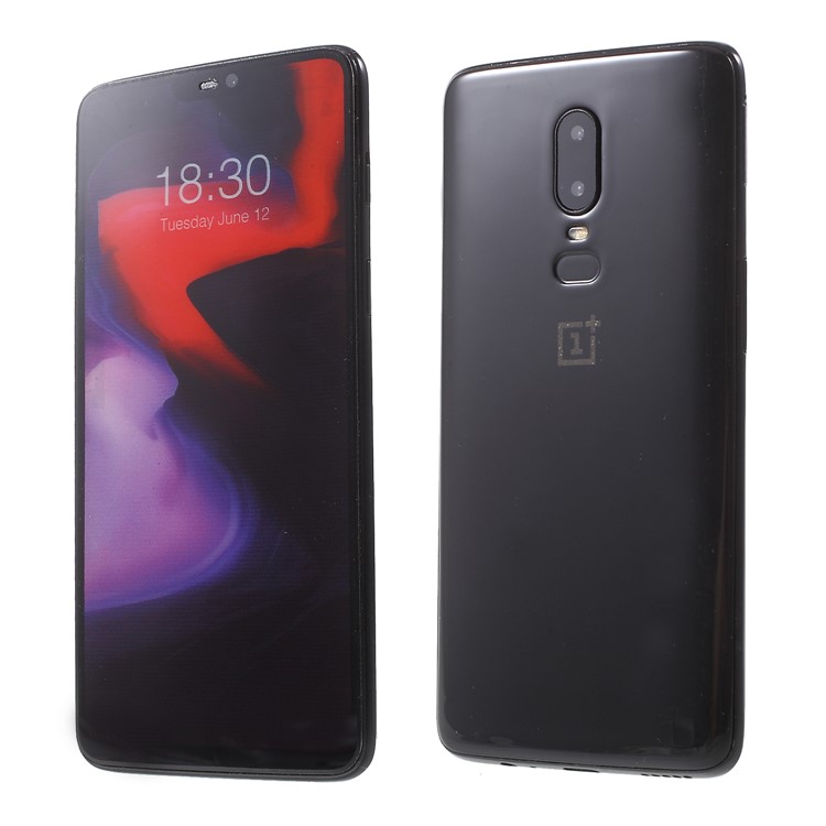 Colored Screen Dummy Phone Replica Model for OnePlus 6 - Black-1