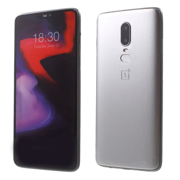 1:1 Scale Colored Screen Non-working Dummy Phone for OnePlus 6 - Grey-1