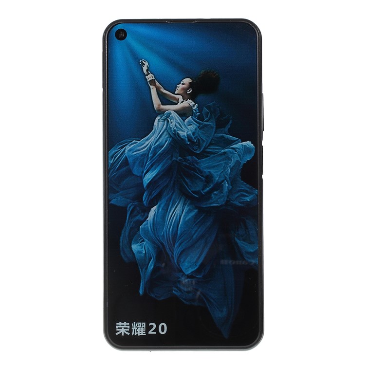 1:1 Scale Colored Screen Dummy Phone Replica Model for Huawei Honor 20 - Black-2