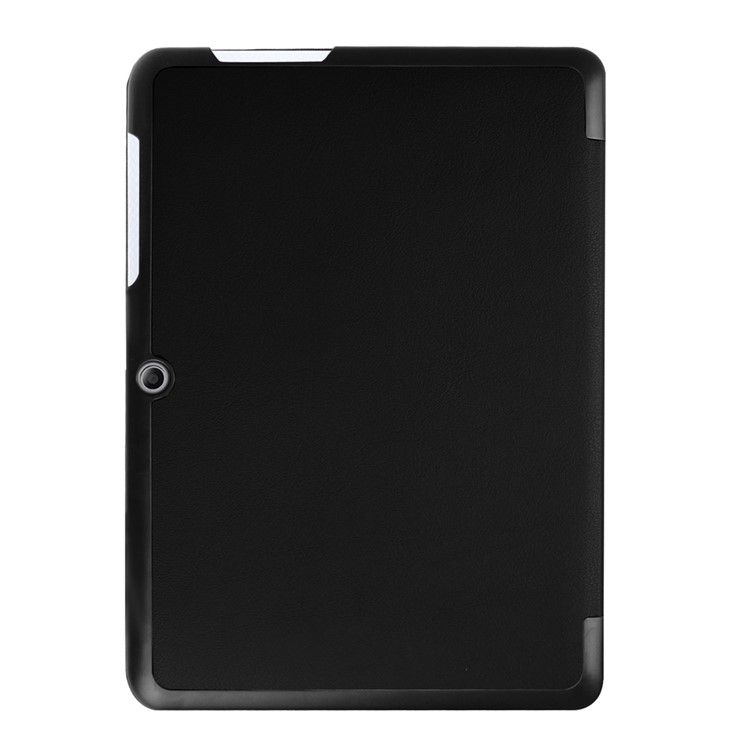 Tri-fold Leather Stand Case for Acer Iconia One 10 B3-A20 - Black-2