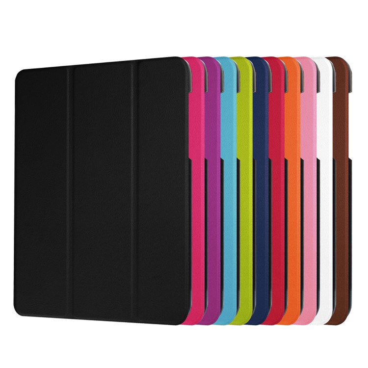 Tri-fold Leather Stand Cover Case for Acer Iconia One 10 B3-A20 - Rose-8