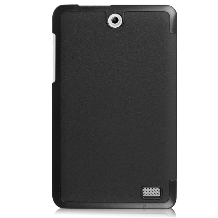 Tri-fold Stand Leather Case for Acer Iconia One 8 B1-850 - Black-3