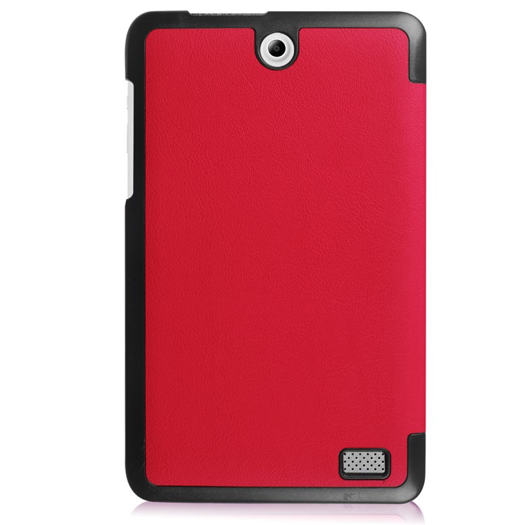 Tri-fold Stand Leather Case Cover for Acer Iconia One 8 B1-850 - Red-3