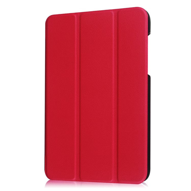 Tri-fold Stand Leather Case Cover for Acer Iconia One 8 B1-850 - Red-8