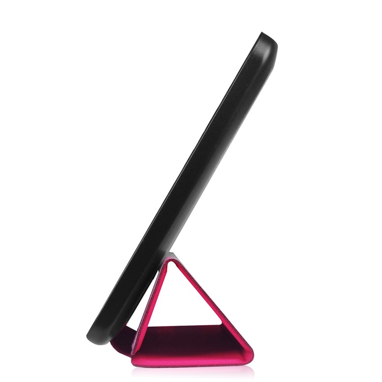 Tri-fold Stand Leather Cover Case for Acer Iconia One 8 B1-850 - Rose-6
