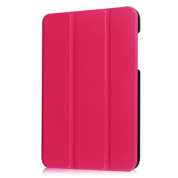 Tri-fold Stand Leather Cover Case for Acer Iconia One 8 B1-850 - Rose-8