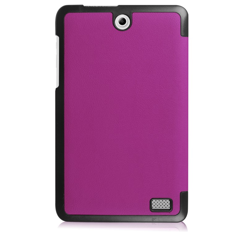 Tri-fold Stand Leather Case for Acer Iconia One 8 B1-850 - Purple-3