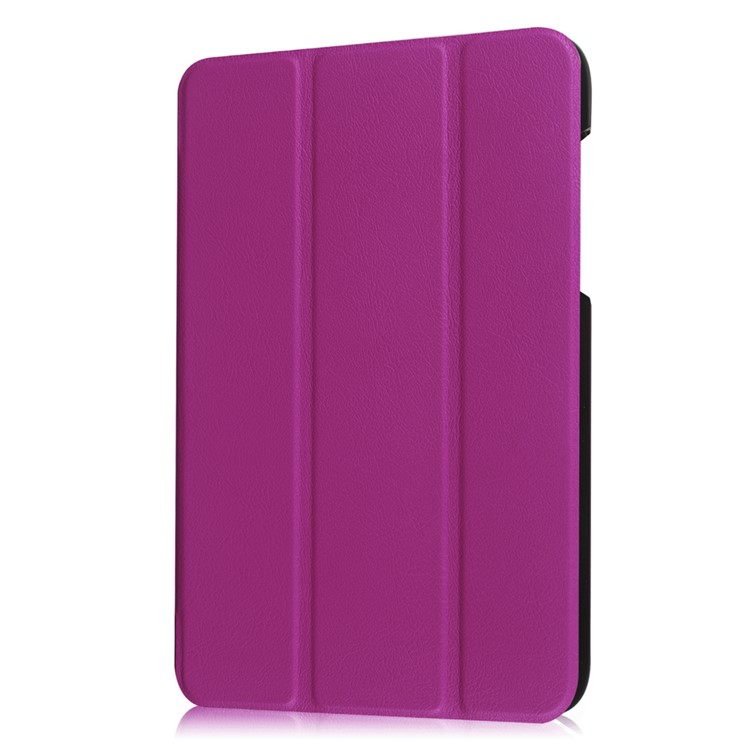 Tri-fold Stand Leather Case for Acer Iconia One 8 B1-850 - Purple-8