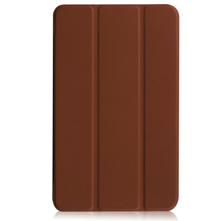 Tri-fold Stand Leather Case for Acer Iconia One 8 B1-850 - Brown-2