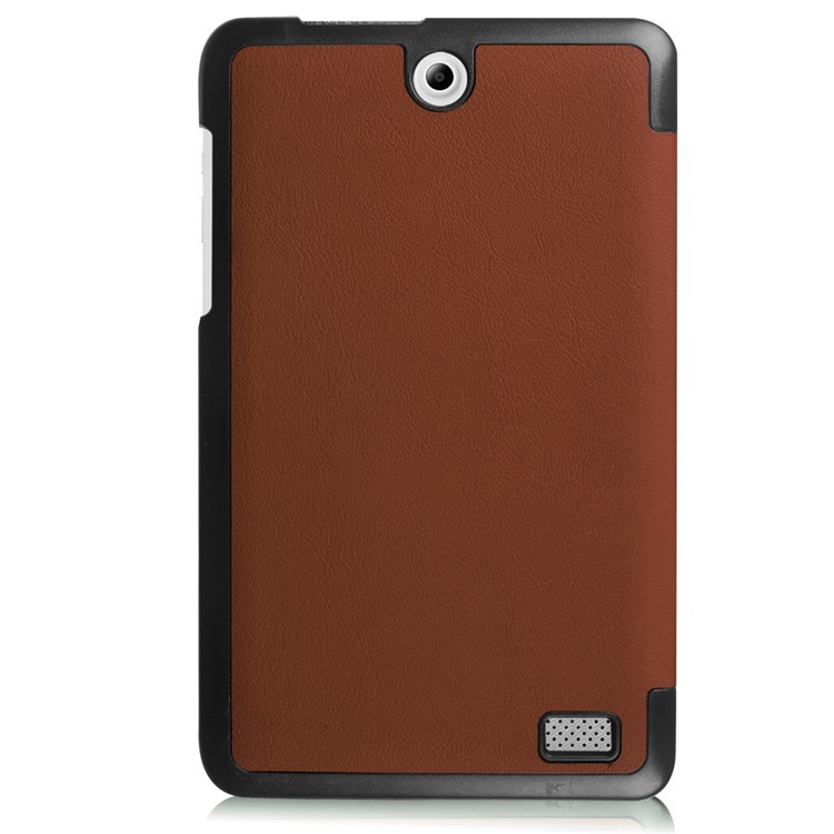 Tri-fold Stand Leather Case for Acer Iconia One 8 B1-850 - Brown-3