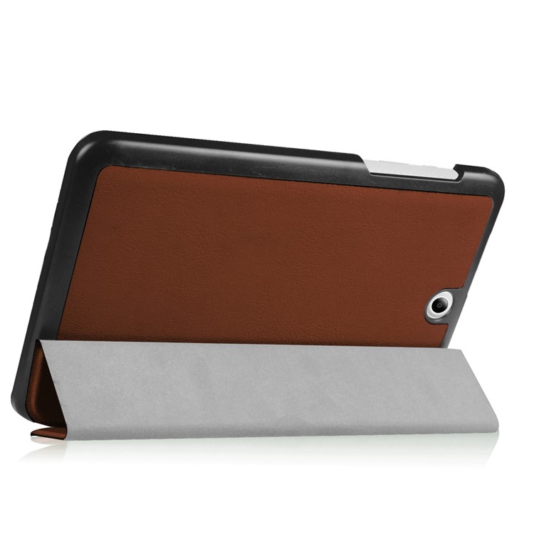 Tri-fold Stand Leather Case for Acer Iconia One 8 B1-850 - Brown-5
