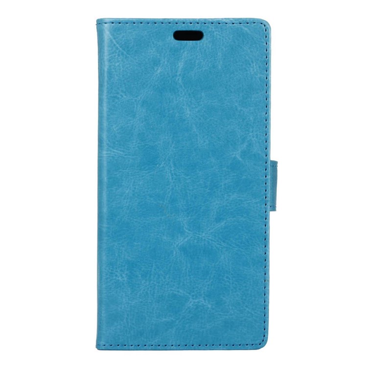 Crazy Horse PU Leather Wallet Case for Acer Liquid Zest Z525 Z528 - Blue-1
