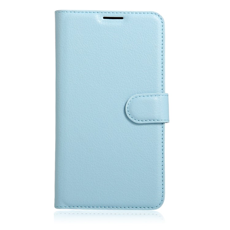 Litchi Texture Wallet Stand Leather Protective Case for Acer Liquid Zest Plus - Blue-2