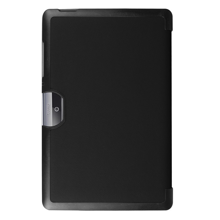 Tri-fold Leather Stand Case for Acer Iconia One 10 B3-A30 - Black-3